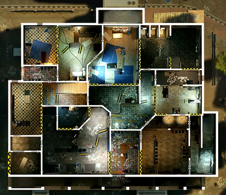 Border 1F floor plan with Workshop / Ventilation Room