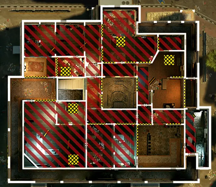 Border floor above Workshop / Ventilation Room