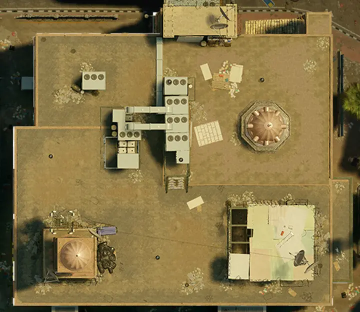 Border floor above Armory Lockers / Archives