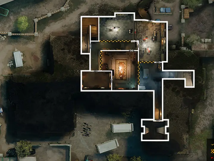 Clubhouse B floor plan with Church / Arsenal Room